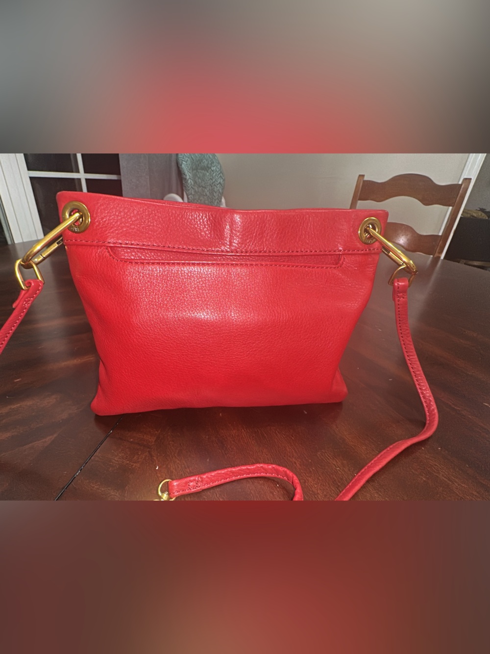 HOBO Red leather Every Convertible bag. Like new. (Bags22)